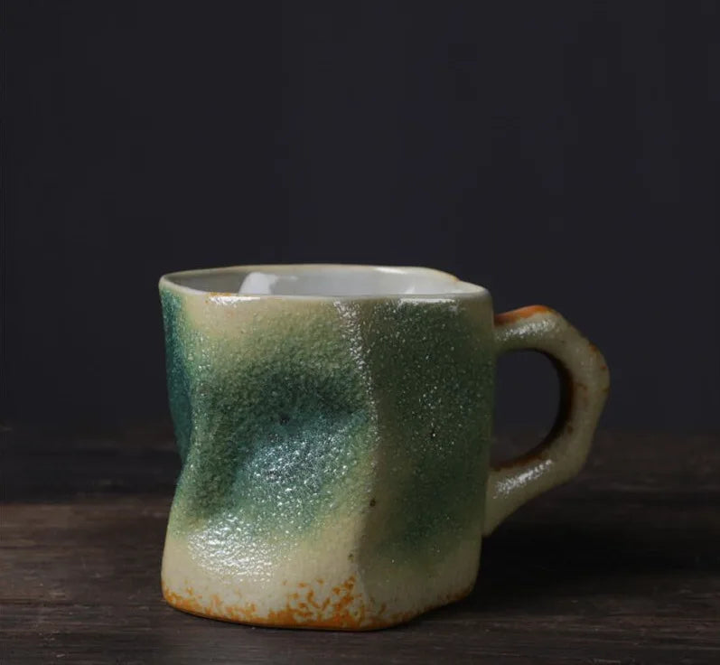 Рустикална керамична арт чаша