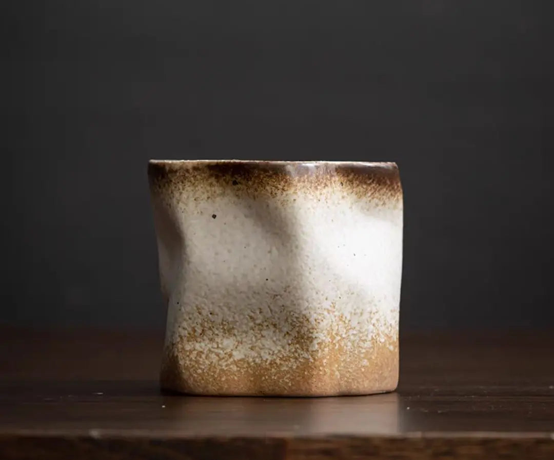 Рустикална керамична арт чаша