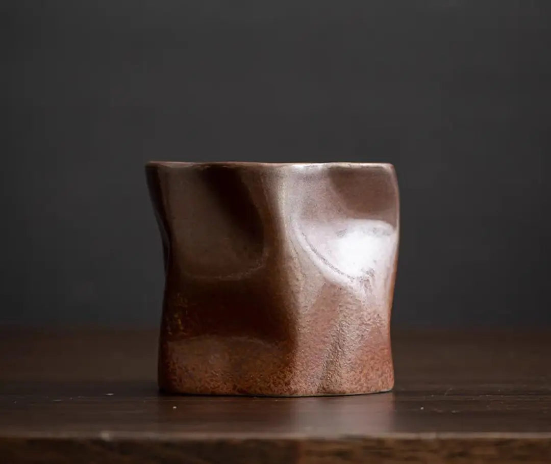 Рустикална керамична арт чаша